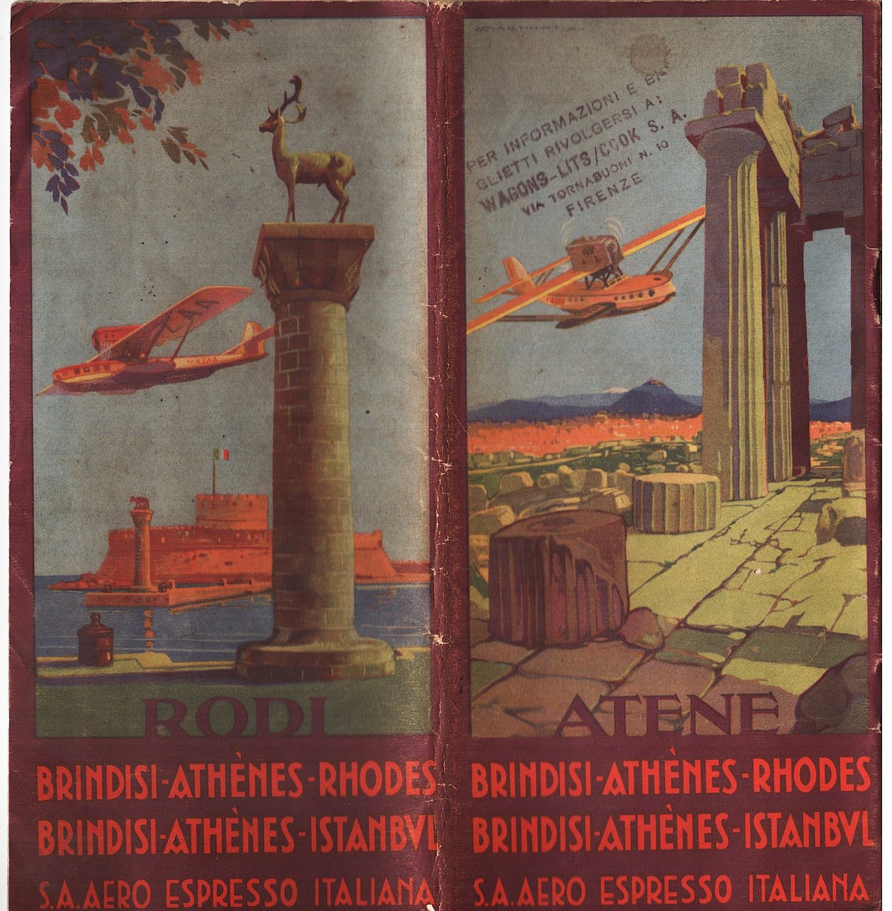 Lignes Aériennes Brindisi-Athènes-Rhodes-Istanboul