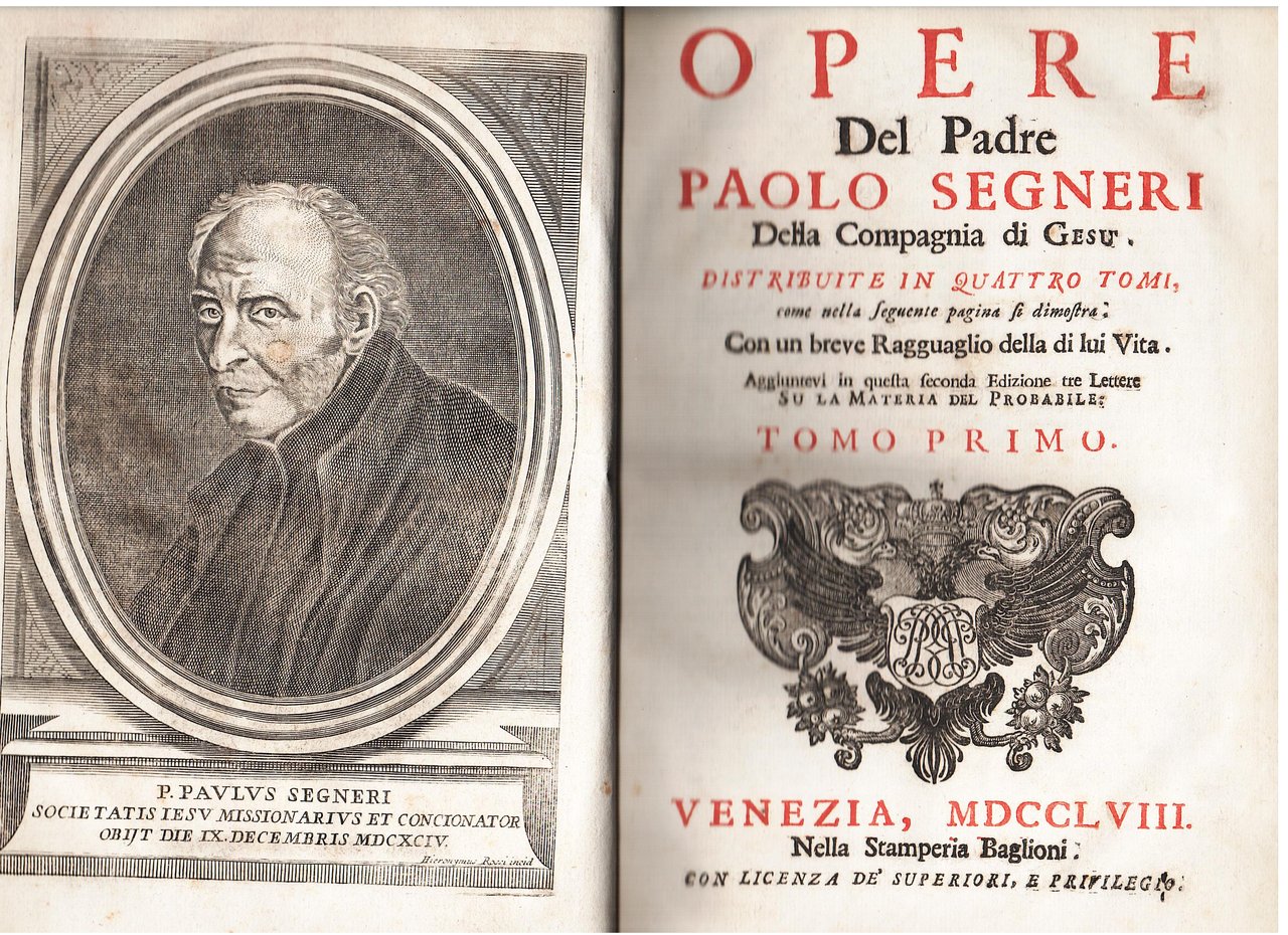 Opere.distribuite in quattro tomi.con un breve Ragguaglio della di lui …