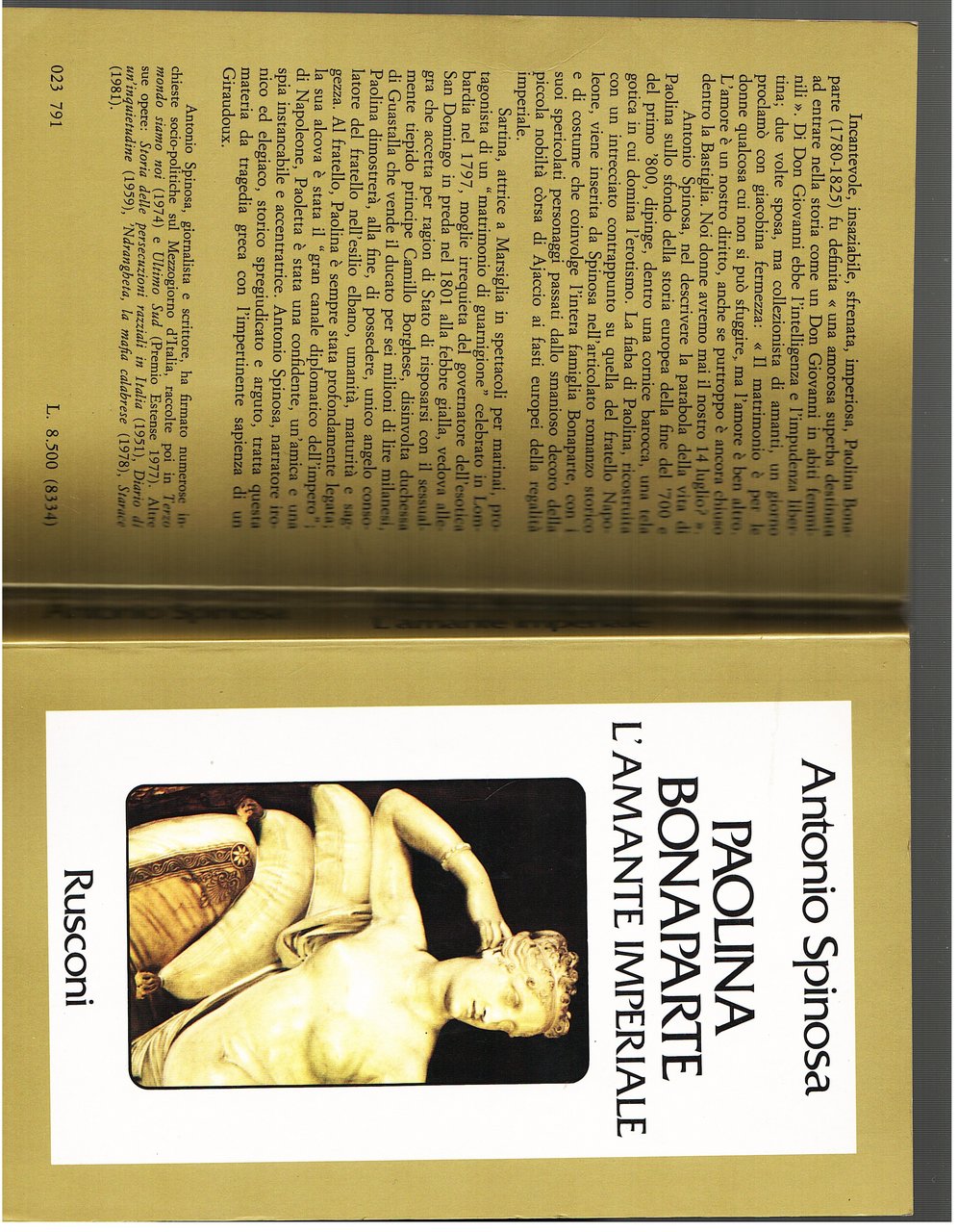 Paolina Bonaparte l'amante imperiale