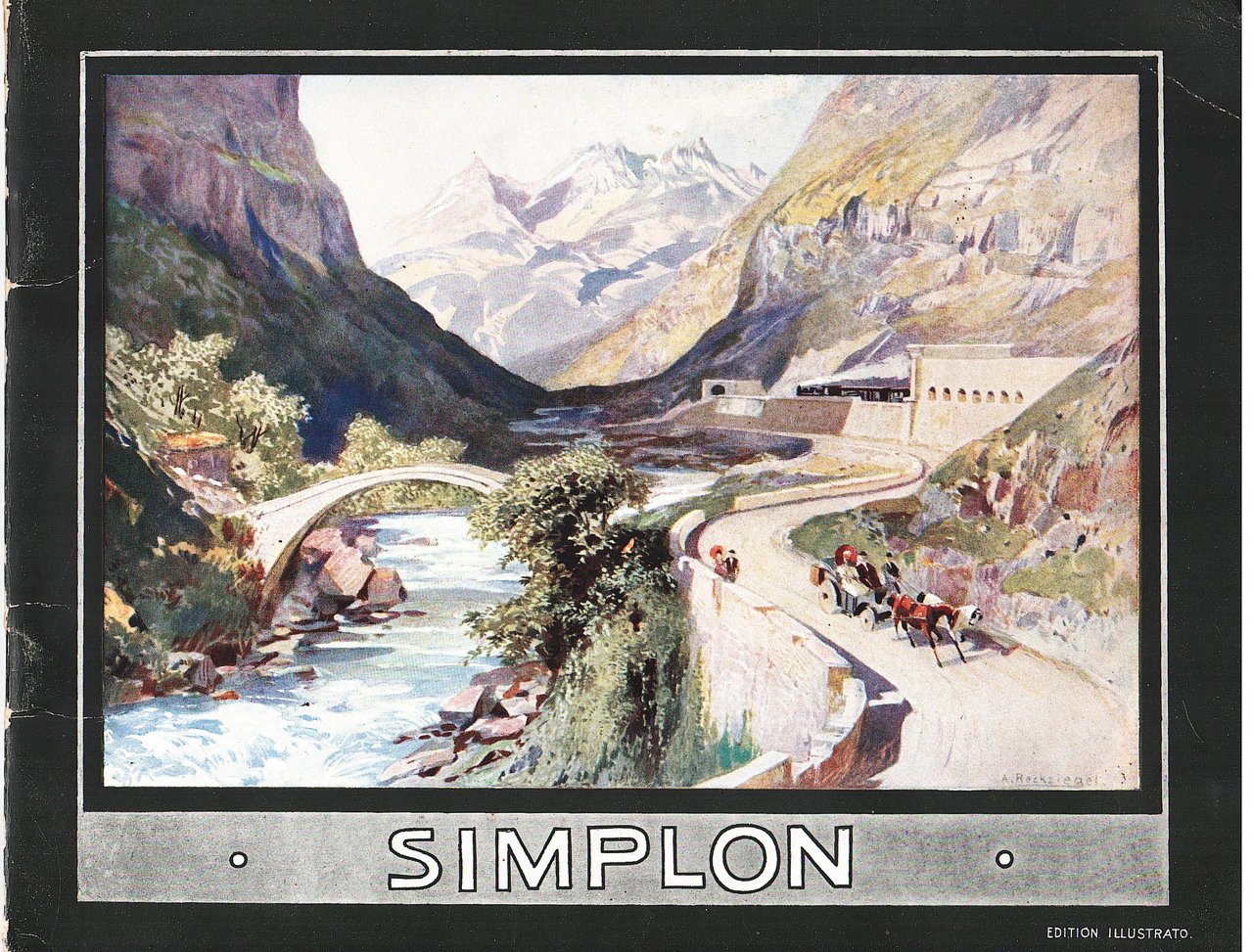 Simplon. Ferrovia e strada del Sempione