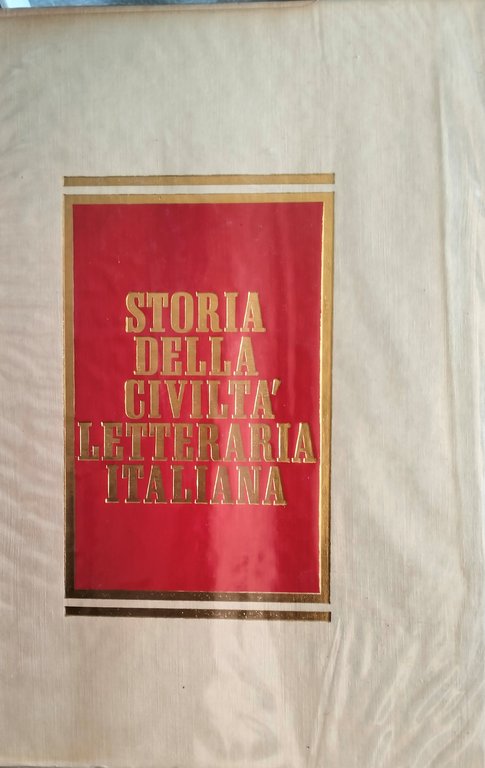 Storia della Civiltà Letteraria Italiana