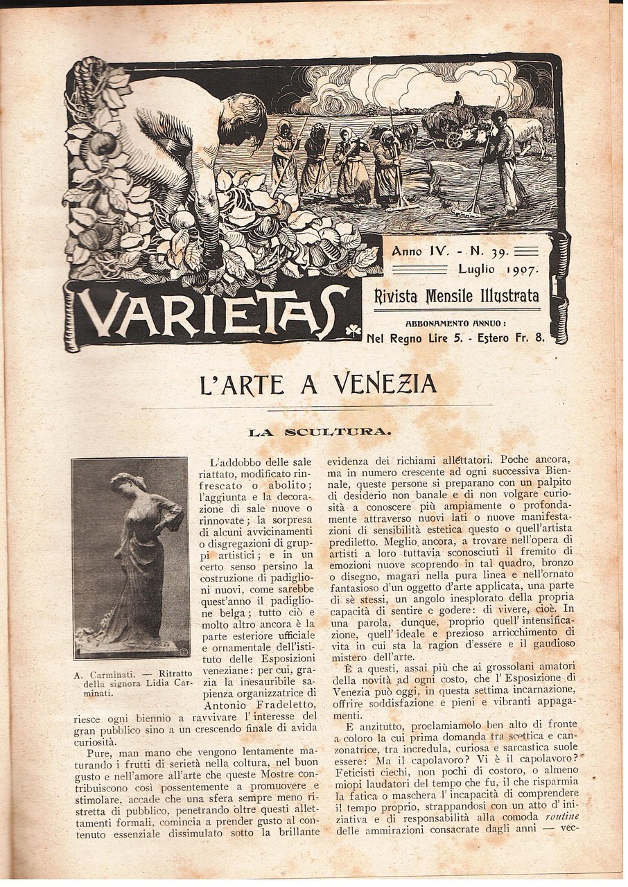 Varietas. Rivista mensile illustrata