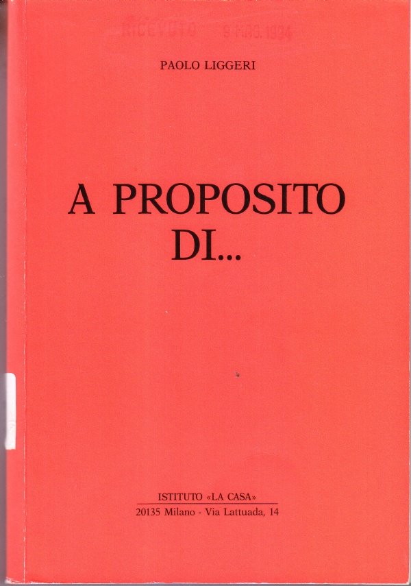 A proposito di