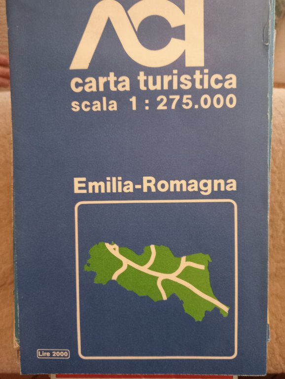 ACI Carta turistica Emilia-Romagna scala 1:275.000