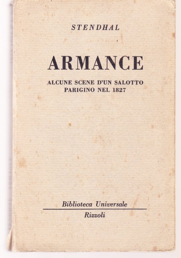 Armance. Alcune scene d'un salotto parigino nel 1827