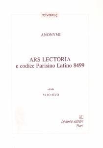 Ars lectoria e codice Parisino Latino 8499