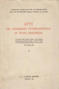 Atti del Congresso Internazionale di studi danteschi