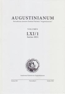 Augustinianum Annus LXI, Fasciculus I, Iunius 2021