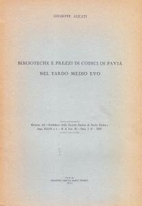 Biblioteche e prezzi di codici in Pavia nel tardo Medio … | Immagine principale