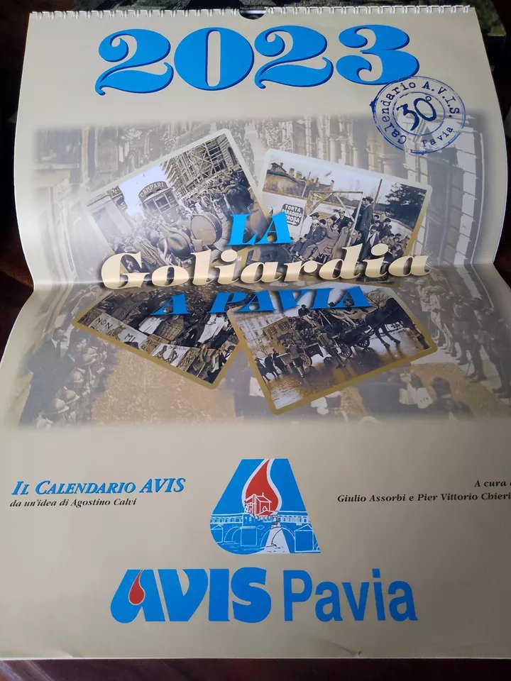 CALENDARIO AVIS 2023: LA GOLIARDIA A PAVIA