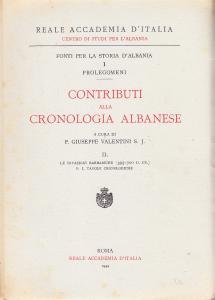 Contributi alla cronologia albanese II. Le invasioni barbariche. Parte I: …