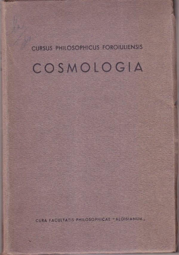 Cursus philosophicus foroiuliensis. Cosmologia