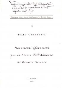 Documenti sforzeschi per la storia dell'Abbazia di Rivalta Scrivia