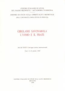 Girolamo Savonarola. L'uomo e il frate | Immagine principale