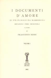 i Documenti d'Amore di Francesco da Barberino secondo i manoscritti …