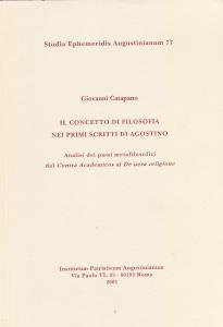 Il concetto di filosofia nei primi scritti di Agostino. Analisi …