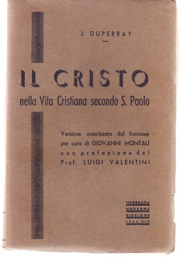 Il Cristo nella Vita Cristiana secondo S. Paolo