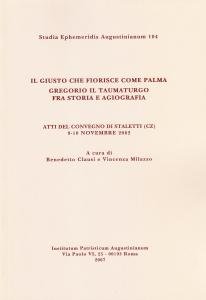 Il giusto che fiorisce come palma. Gregorio il Taumaturgo fra …