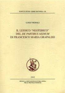 Il lessico "neoterico" del De partibus aedium di Francesco Maria …