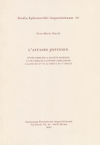 L'affaire Jovinien: d'une crise de la socie´te´ romaine a` une …