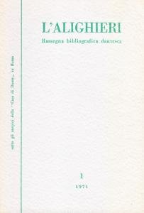 L'Alighieri. Rassegna bibliografica dantesca 1 1971