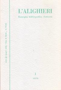 L'Alighieri. Rassegna bibliografica dantesca 1 1973