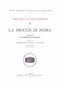 La diocesi di Roma. Tomo III: La II Regione ecclesiastica
