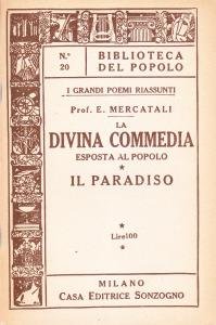 La Divina Commedia esposta al popolo. Il Paradiso