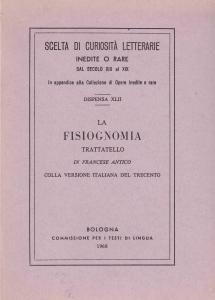 La Fisiognomia. Trattatello in francese antico colla versione italiana del …