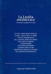 La Lauda medievale. 10 laude per la preghiera e il …