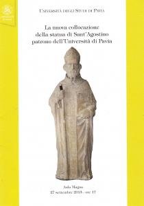 La nuova collocazione della statua di Sant'Agostino patrono dell'Università di …