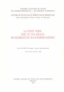 La peste nera: dati di una realtà ed elementi di …