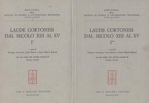 Laude cortonesi dal secolo XIII al XV. Vol. I, tomi …