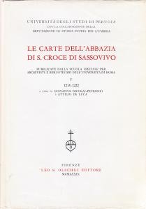 Le carte dell'Abbazia di S. Croce di Sassovivo pubblicate dalla …