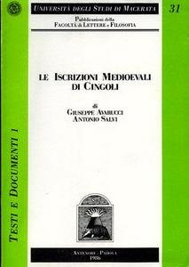 Le Iscrizioni Medioevali di Cingoli