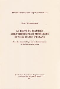 Le texte du Psautier chez Théodore de Mopsueste et chez …