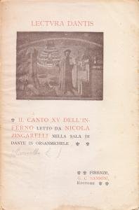 Lectura Dantis. Il canto XV dell'Inferno letto da Nicola Zingarelli …
