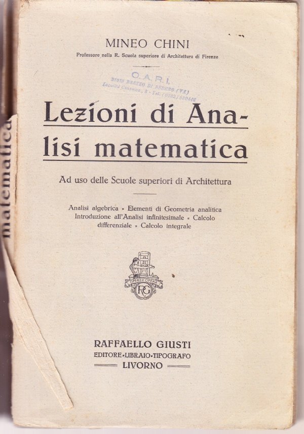 Lezioni di Analisi matematica ad uso delle Scuole superiori di …