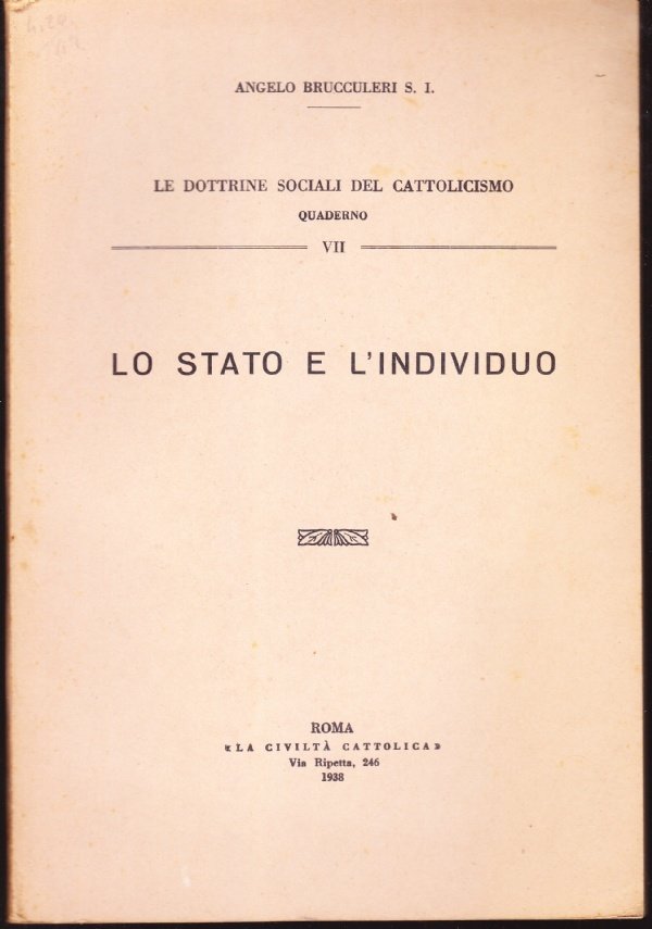 Lo Stato e l'individuo