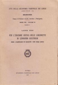 Per l'edizione critica delle canzonette di Leonardo Giustinian