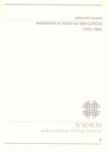 Rassegna di studi su Draconzio (1952-1982)