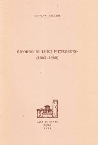 Ricordo di Luigi Pietrobono (1863 - 1960)