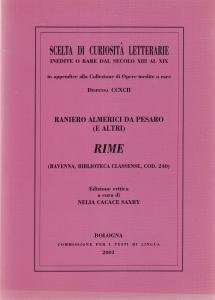 Rime (Ravenna, Biblioteca Classense, Cod. 240)