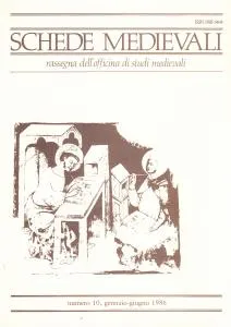 Schede Medievali numero 10, gennaio-giugno 1986 | Immagine principale