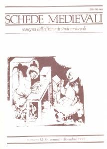 Schede Medievali numero 32-33, gennaio-dicembre 1997. Francescanesimo e civiltà siciliana …