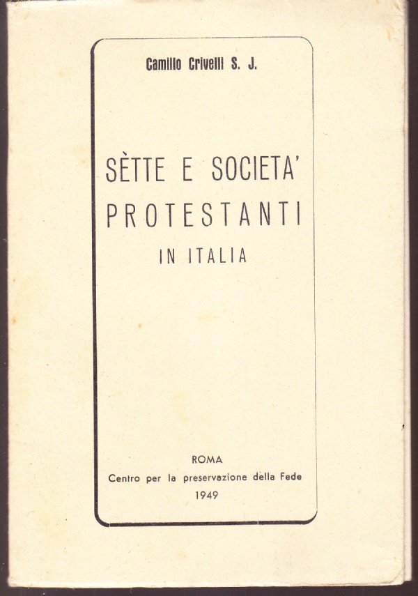 Sette e società protestanti in Italia