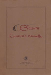 Statuta Comunis Stratelle