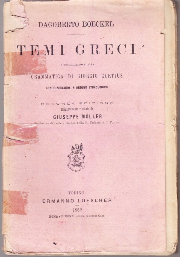 Temi greci in correlazione alla grammatica di Giorgio Curtius con …