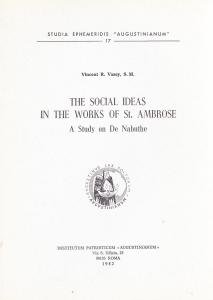 The Social Ideas in the Works of St. Ambroise. A …