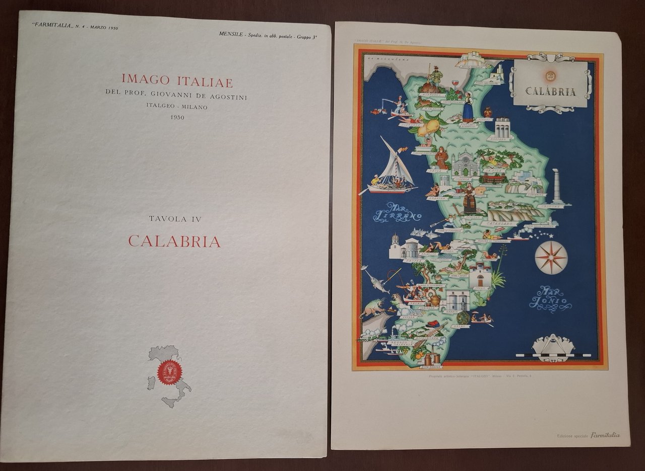 Imago Italiae Tavola IV Calabria